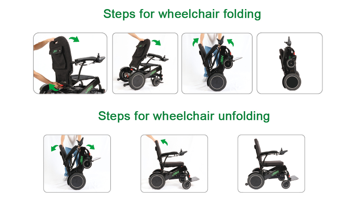 JBH Folding electric wheelchair 