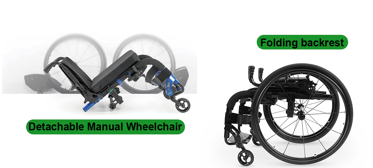 detachable manual wheelchair