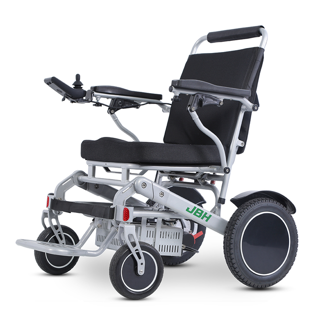 JBH Silver Foldable Travel Alloy Power Wheelchair D10