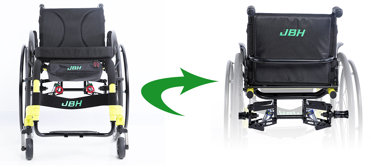 shock absorbing manual wheelchair