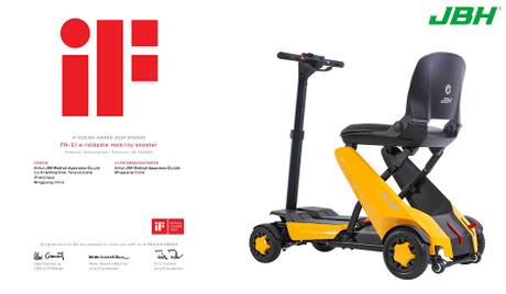 Celebrating Our FNS01 Mobility Scooter Winning the iF DESIGN AWARD - JBH