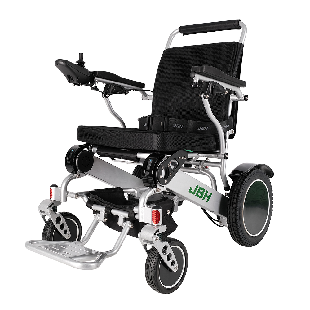 JBH Silver Folding Lightweight Wheelchair D09 JBH