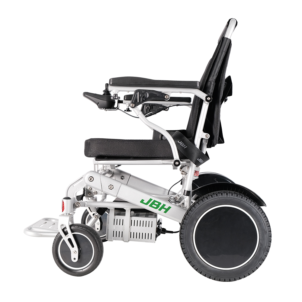 Silver Foldable Travel Alloy Power Wheelchair D10- JBH