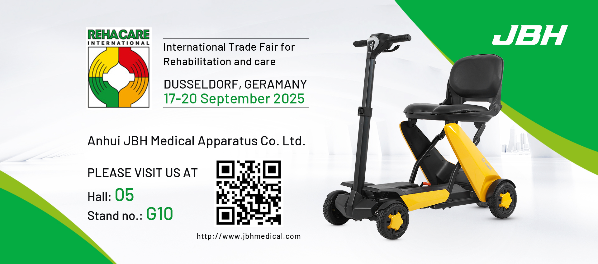 JBH Will Participate in The International Rehabilitation And Care Expo in Düsseldorf, Germany